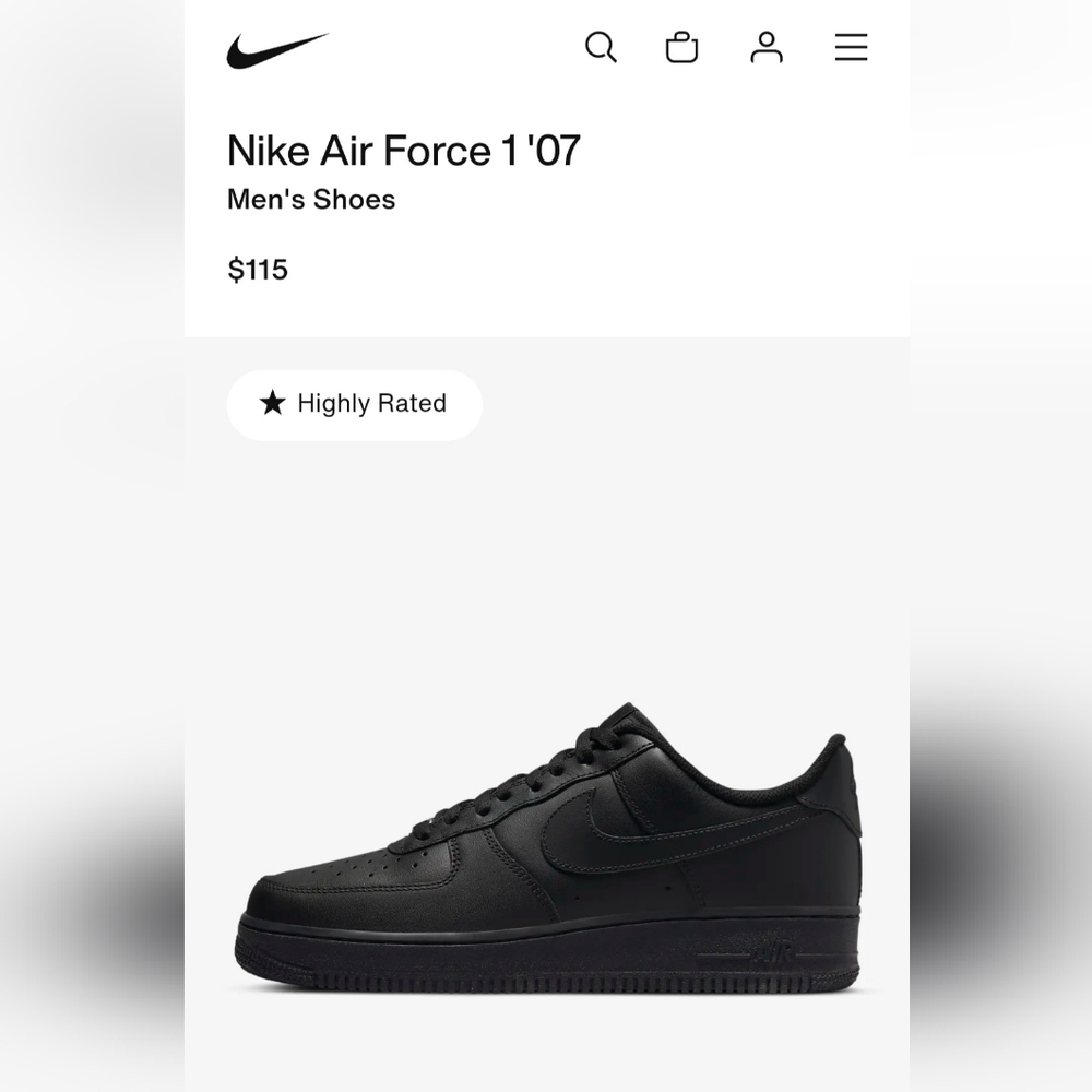 Great Condition Men's Nike Air Force 1 Size 9.5